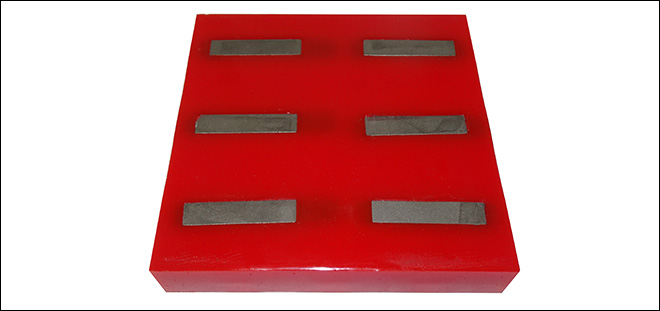 polyurethane ceramic chute liners with Magnetic